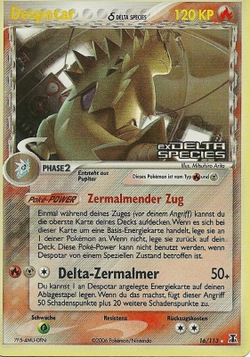 Despotar 16 — EX Delta Species (German Pokémon TCG card)