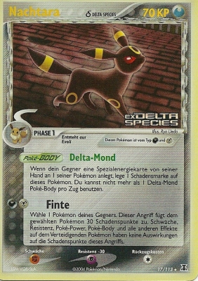 Nachtara 17 — EX Delta Species (German Pokémon TCG card)