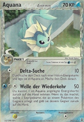 Aquana 18 — EX Delta Species (German Pokémon TCG card)