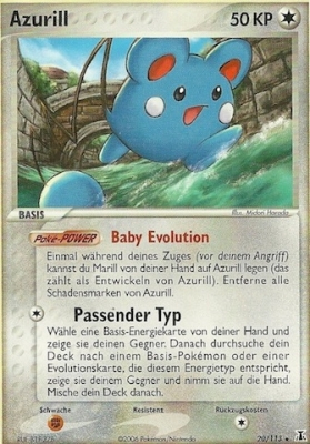 Azurill 20 — EX Delta Species (German Pokémon TCG card)