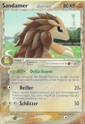 Sandamer 27 — EX Delta Species (German Pokémon TCG card)