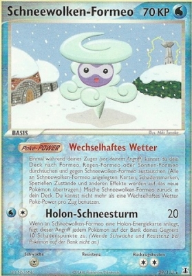 Schneesturm Formeo 29 — EX Delta Species (German Pokémon TCG card)