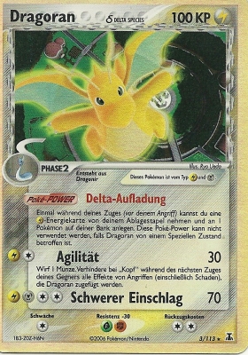Dragoran 3 — EX Delta Species (German Pokémon TCG card)