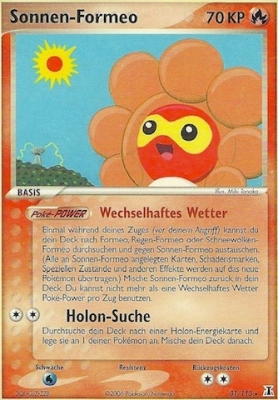 Sonnenschein Formeo 31 — EX Delta Species (German Pokémon TCG card)