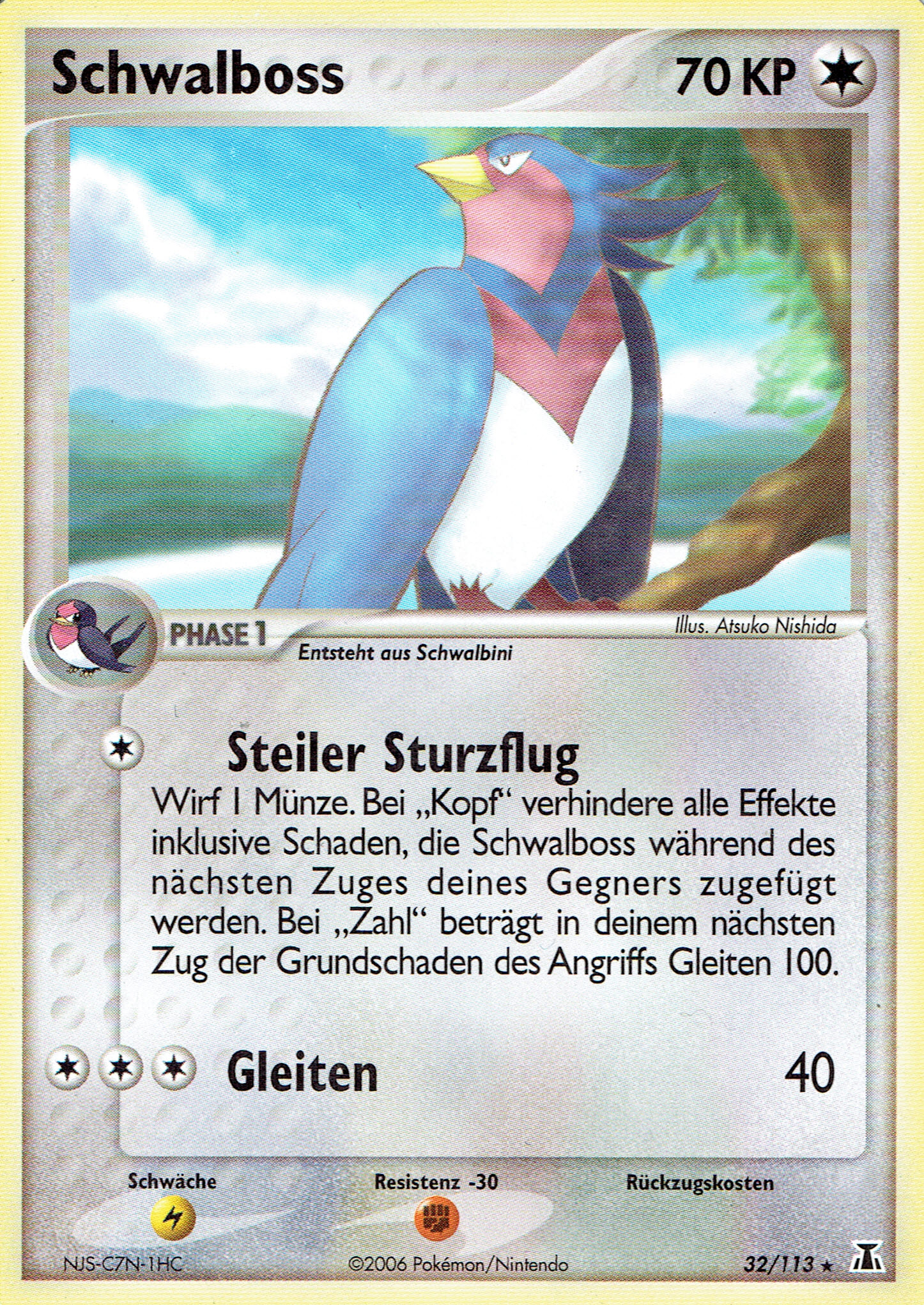Schwalboss 32 — EX Delta Species (German Pokémon TCG card)