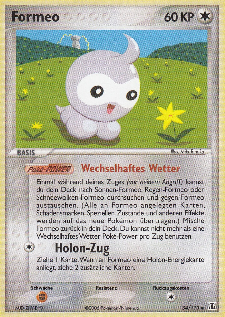Formeo 34 — EX Delta Species (German Pokémon TCG card)