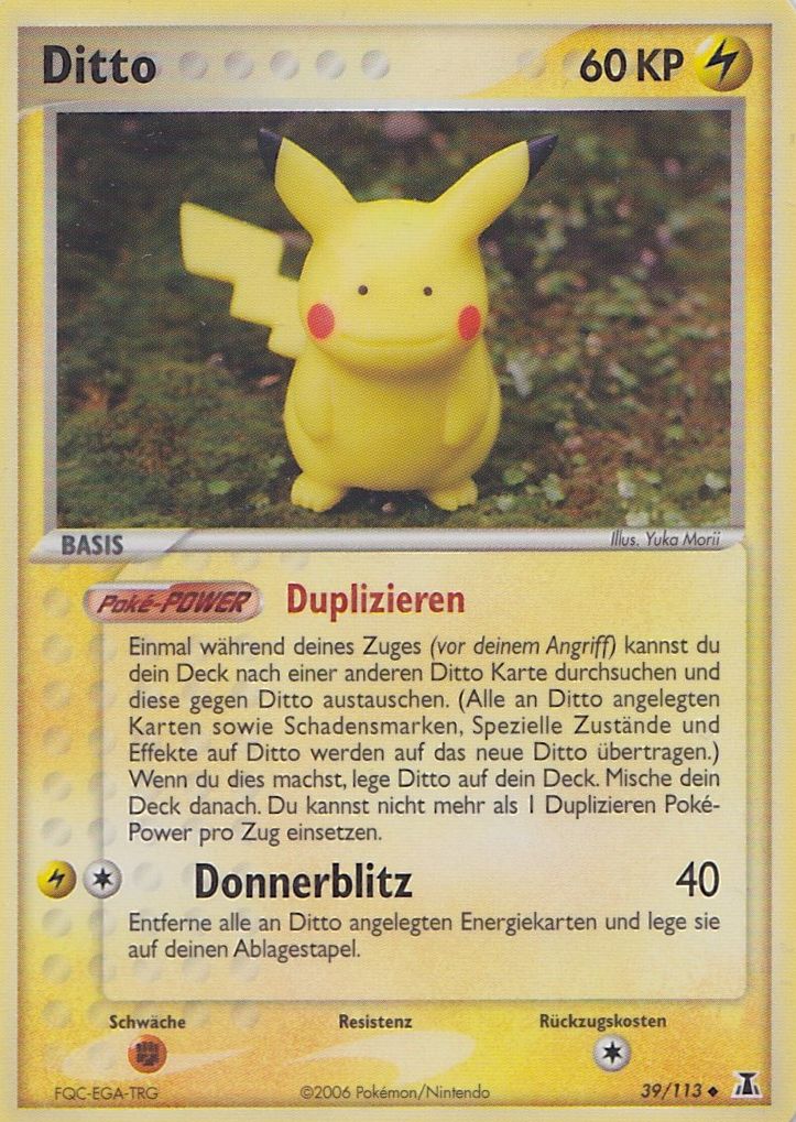Ditto 39 — EX Delta Species (German Pokémon TCG card)