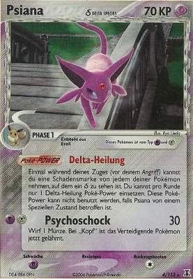 Psiana 4 — EX Delta Species (German Pokémon TCG card)