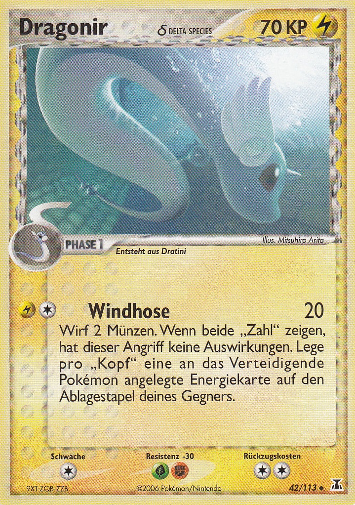 Dragonir 42 — EX Delta Species (German Pokémon TCG card)