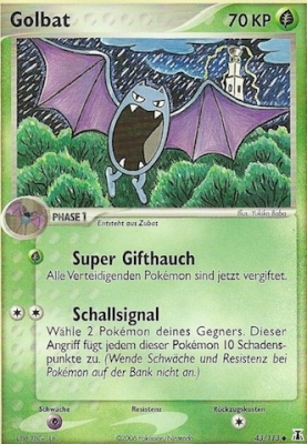 Golbat 43 — EX Delta Species (German Pokémon TCG card)