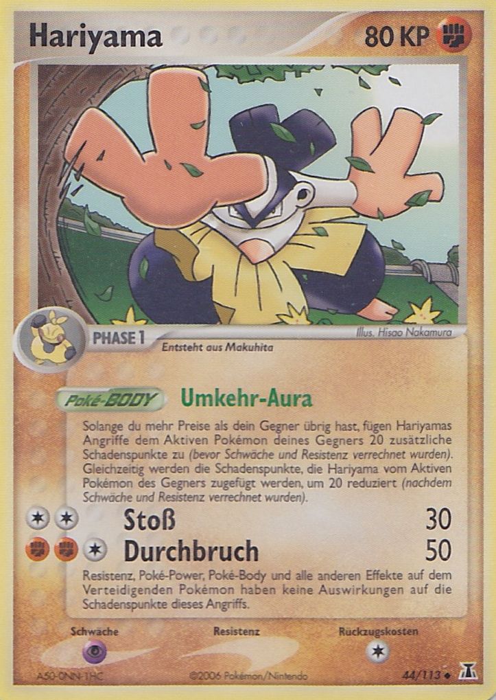Hariyama 44 — EX Delta Species (German Pokémon TCG card)
