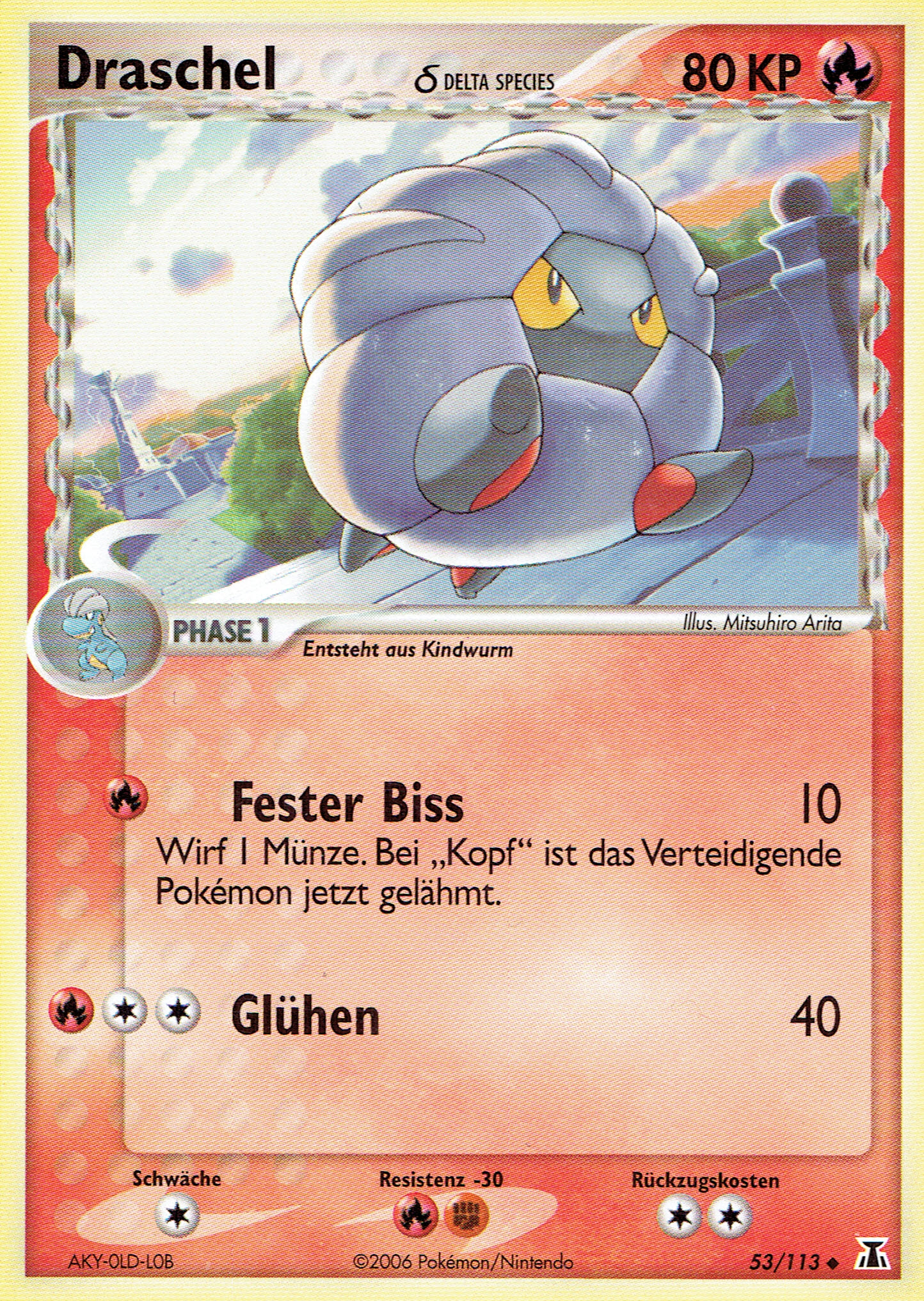 Draschel 53 — EX Delta Species (German Pokémon TCG card)