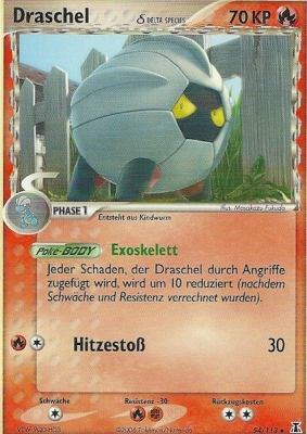 Draschel 54 — EX Delta Species (German Pokémon TCG card)