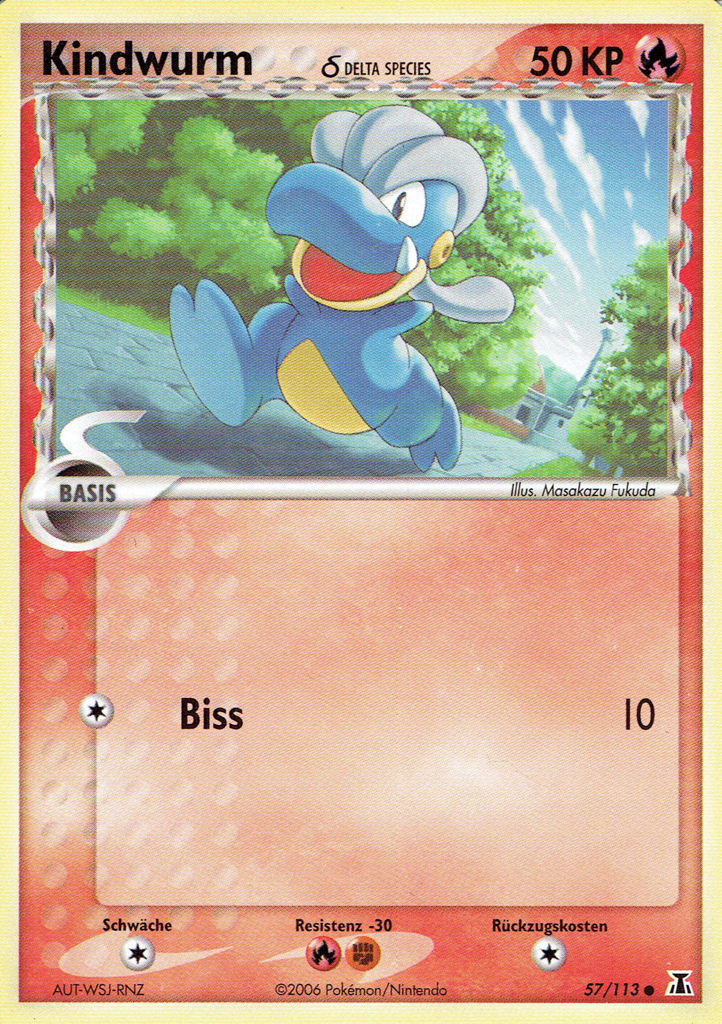 Kindwurm 57 — EX Delta Species (German Pokémon TCG card)