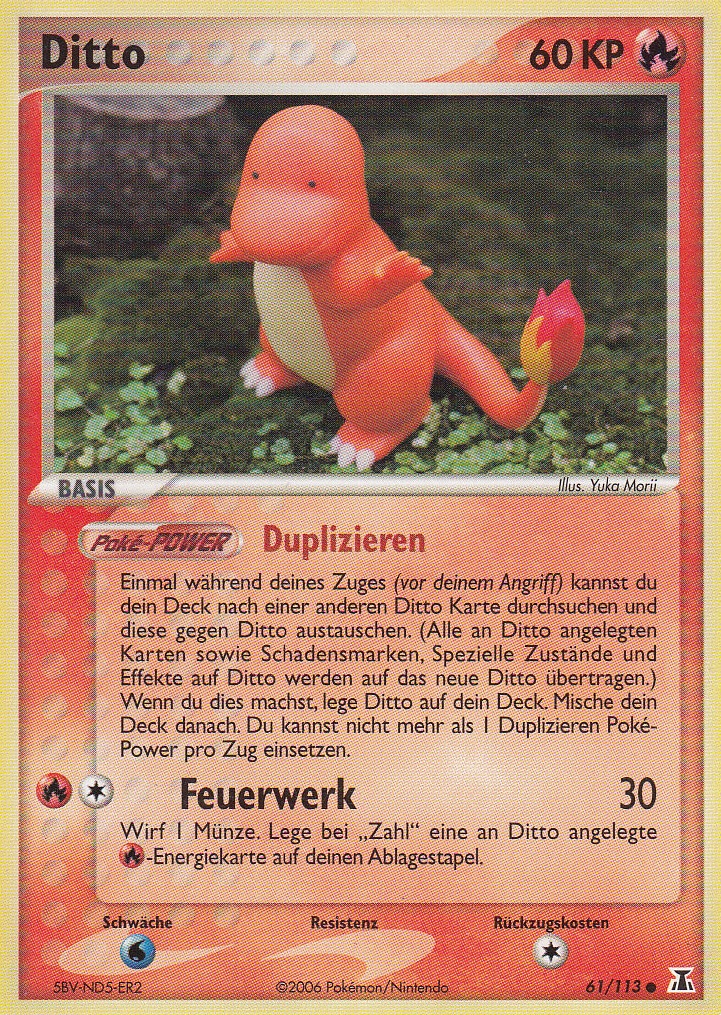 Ditto 61 — EX Delta Species (German Pokémon TCG card)