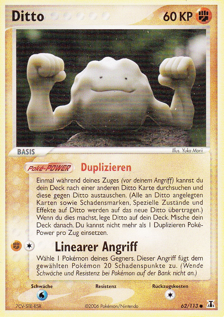 Ditto 62 — EX Delta Species (German Pokémon TCG card)