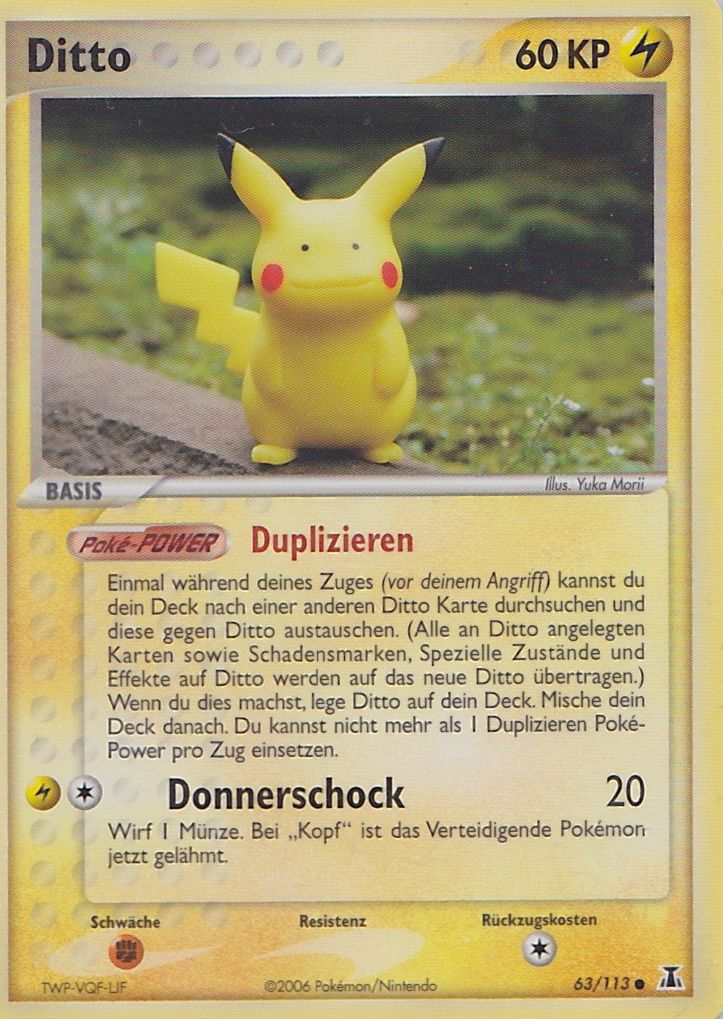 Ditto 63 — EX Delta Species (German Pokémon TCG card)