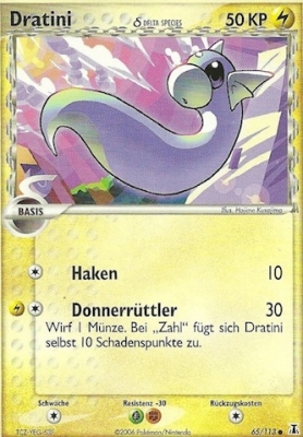 Dratini 65 — EX Delta Species (German Pokémon TCG card)