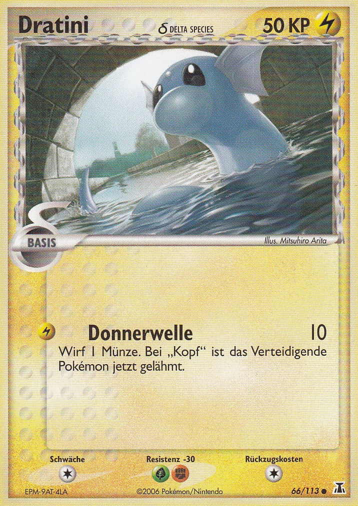 Dratini 66 — EX Delta Species (German Pokémon TCG card)
