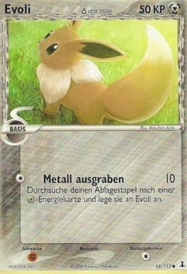 Evoli 68 — EX Delta Species (German Pokémon TCG card)