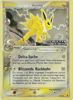 Blitza 7 — EX Delta Species (German Pokémon TCG card)