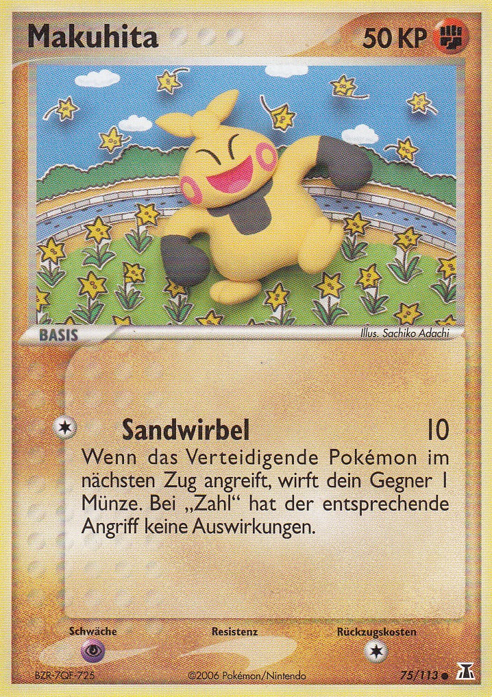 Makuhita 75 — EX Delta Species (German Pokémon TCG card)