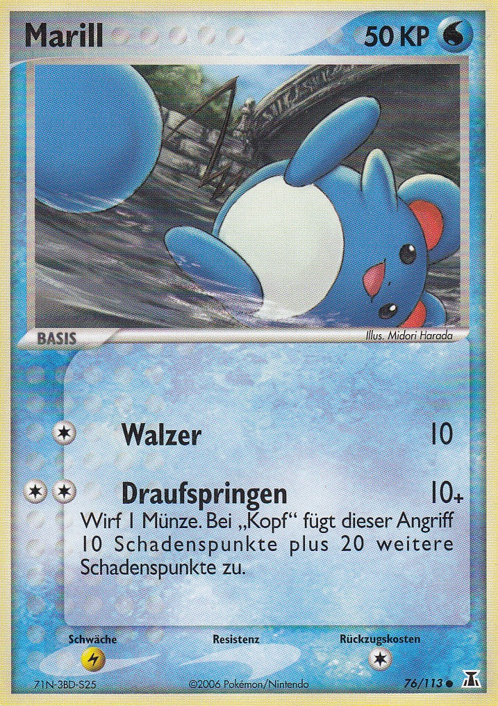 Marill 76 — EX Delta Species (German Pokémon TCG card)