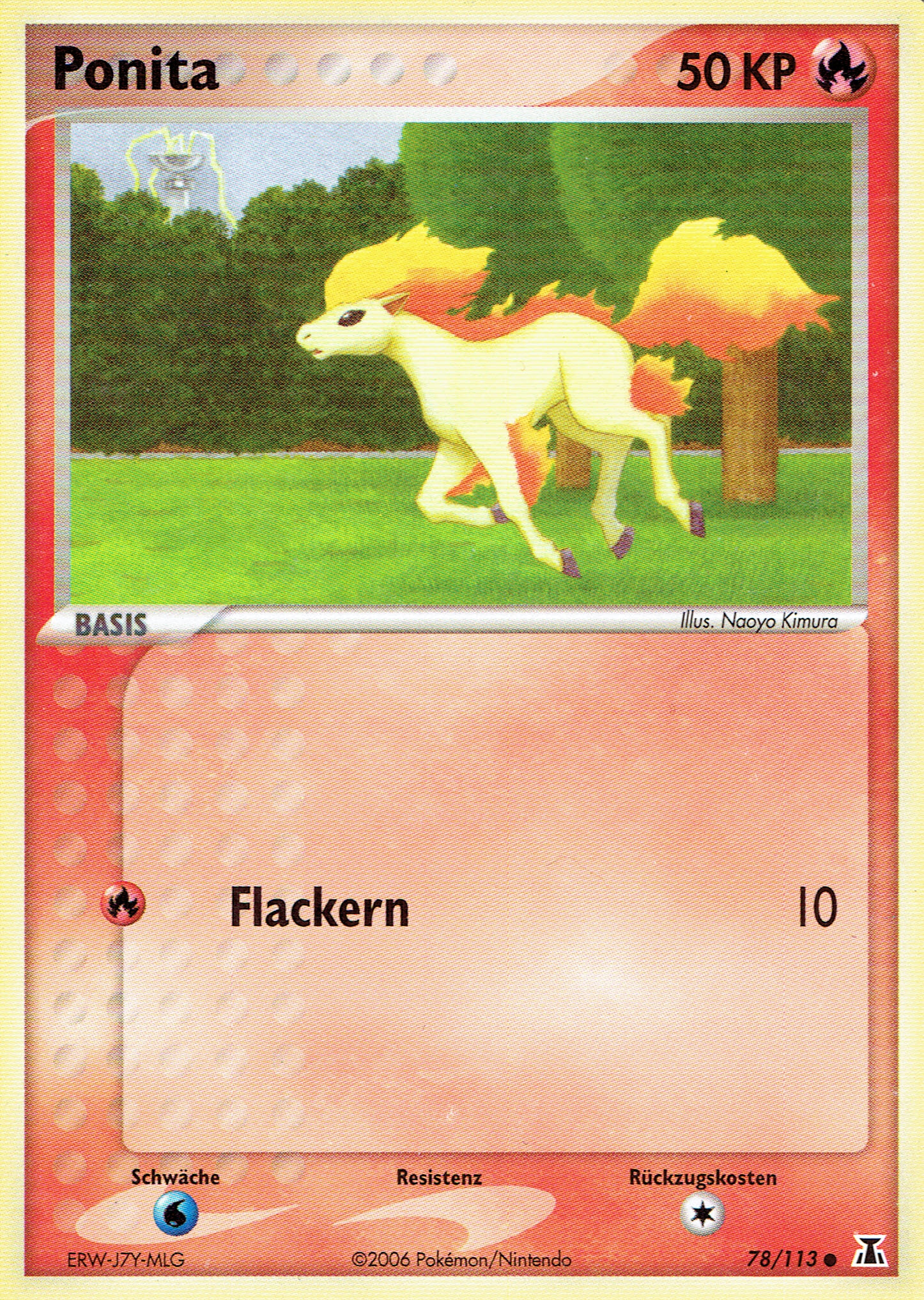 Ponita 78 — EX Delta Species (German Pokémon TCG card)