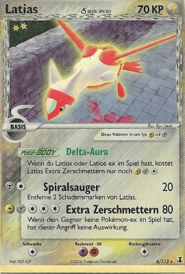 Latias 8 — EX Delta Species (German Pokémon TCG card)