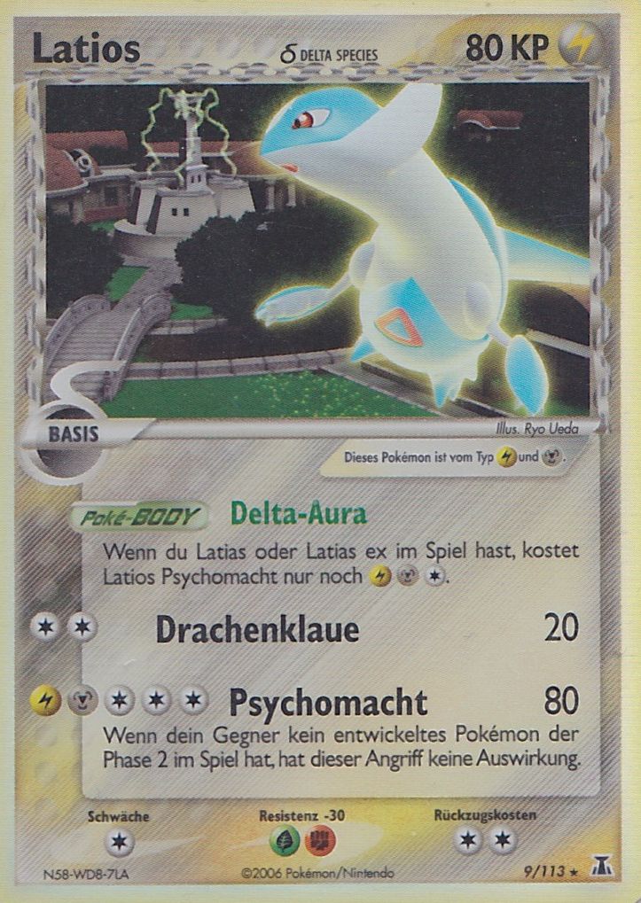 Latios 9 — EX Delta Species (German Pokémon TCG card)