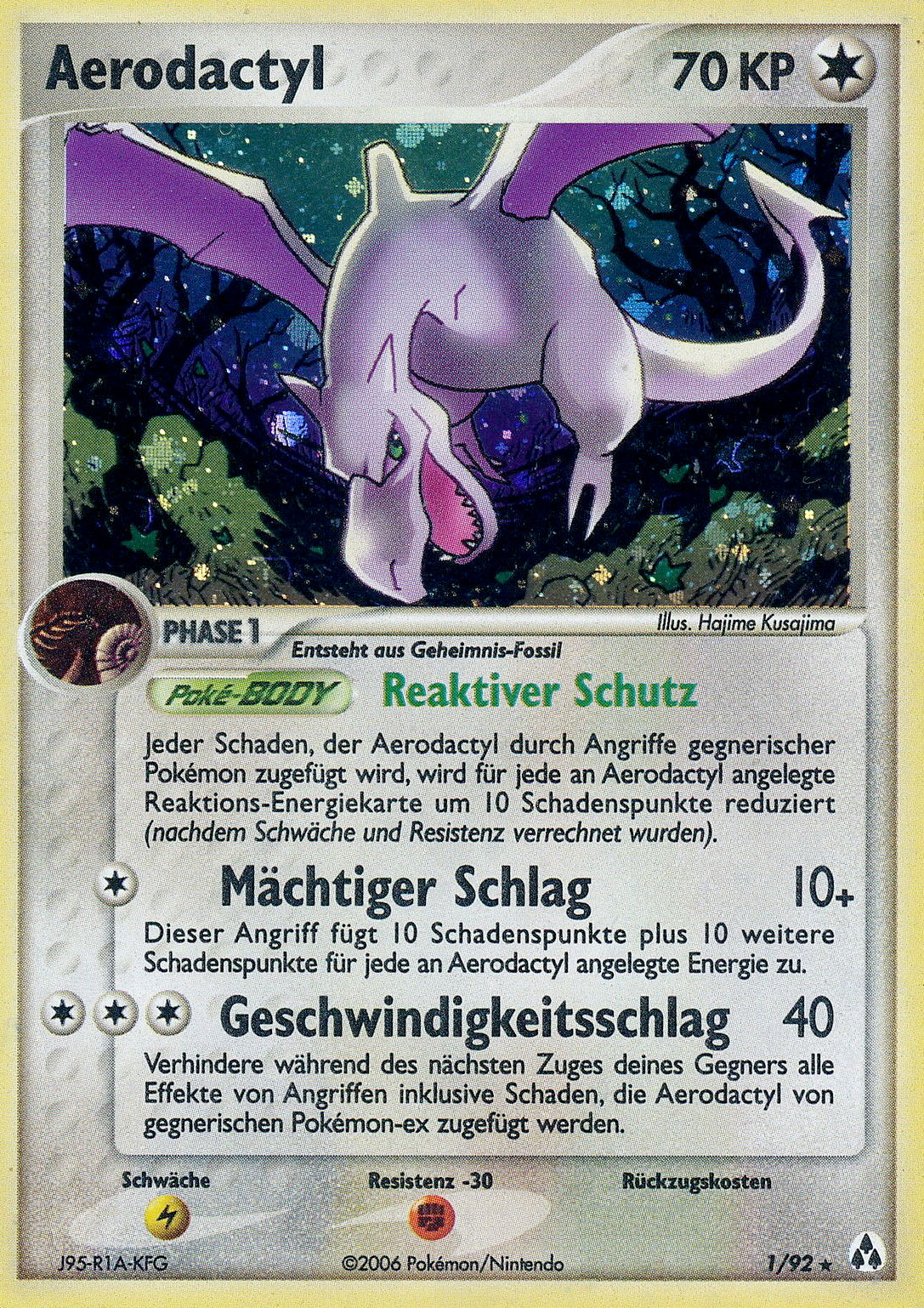 Aerodactyl 1 — EX Legend Maker (German Pokémon TCG card)