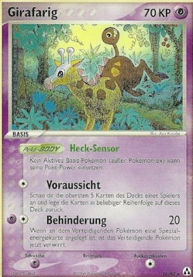 Girafarig 16 — EX Legend Maker (German Pokémon TCG card)
