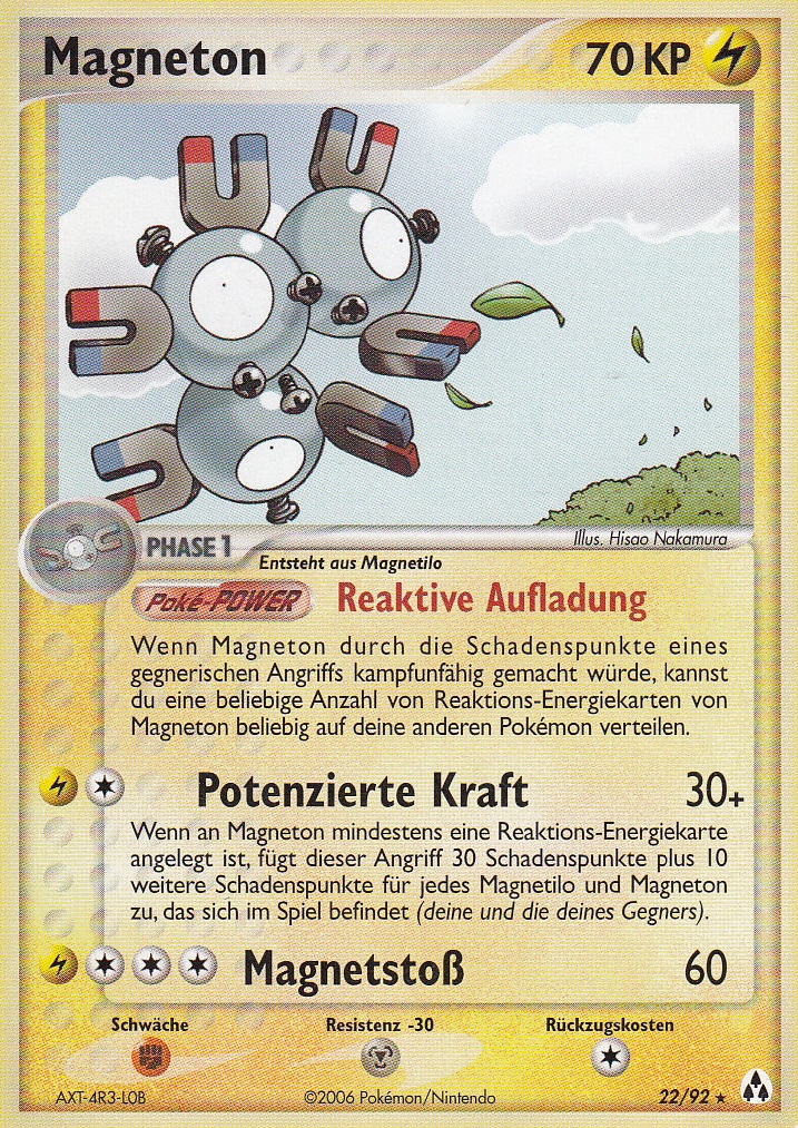 Magneton 22 — EX Legend Maker (German Pokémon TCG card)