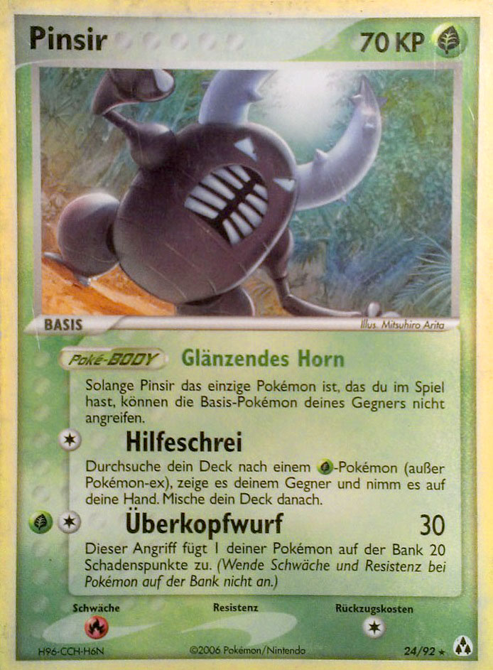 Pinsir 24 — EX Legend Maker (German Pokémon TCG card)