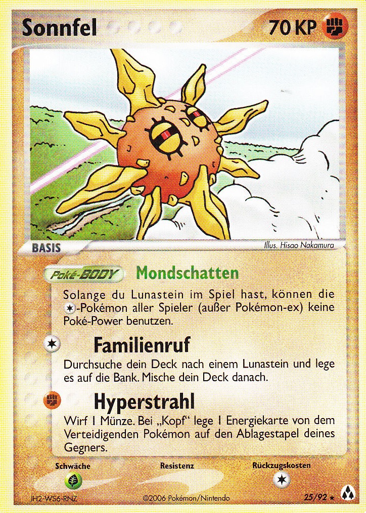Sonnfel 25 — EX Legend Maker (German Pokémon TCG card)