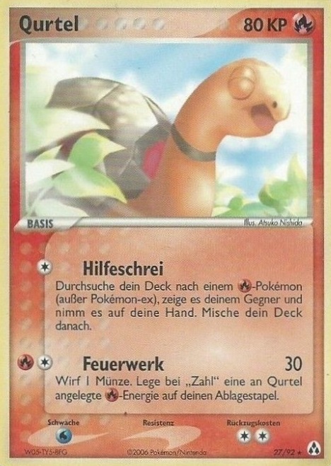 Qurtel 27 — EX Legend Maker (German Pokémon TCG card)