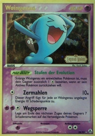 Woingenau 28 — EX Legend Maker (German Pokémon TCG card)