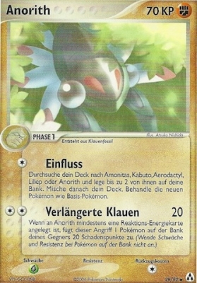 Anorith 29 — EX Legend Maker (German Pokémon TCG card)