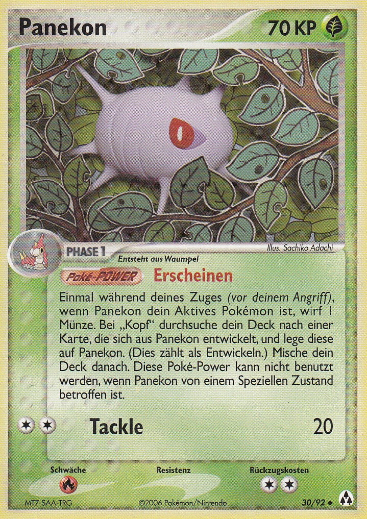 Panekon 30 — EX Legend Maker (German Pokémon TCG card)