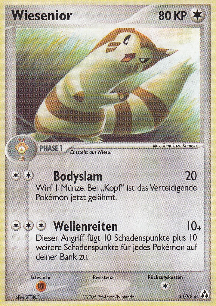 Wiesenior 33 — EX Legend Maker (German Pokémon TCG card)