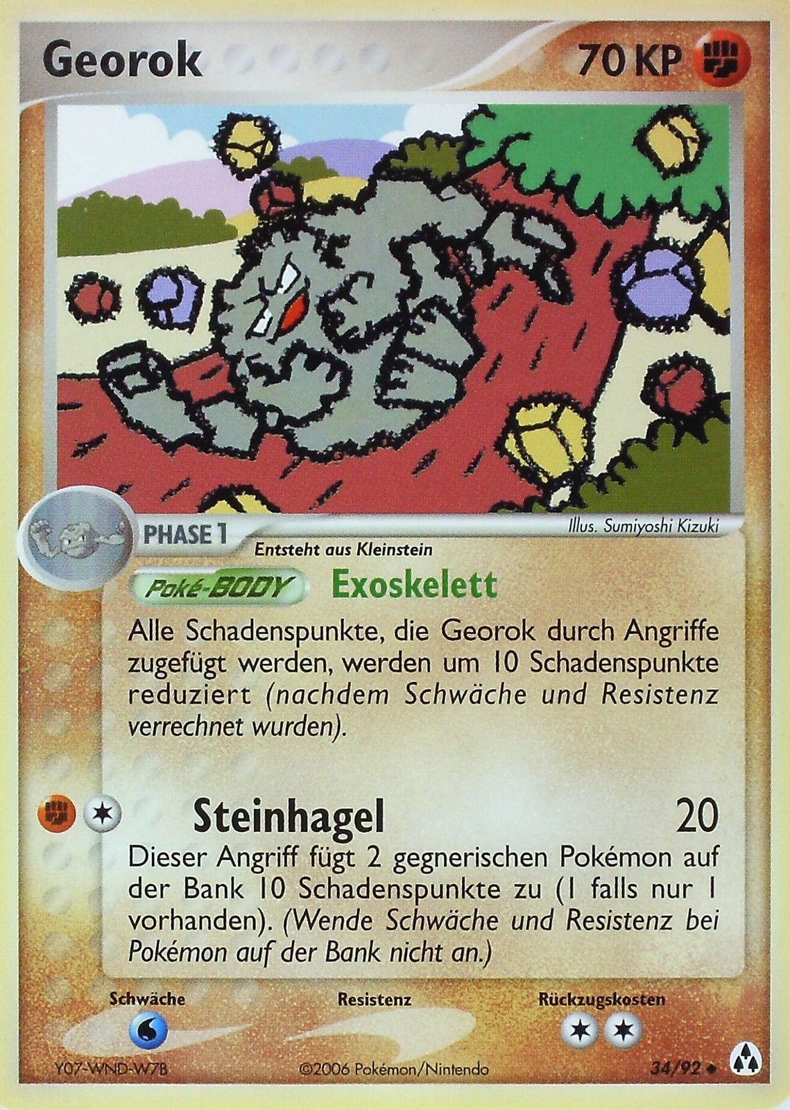 Georok 34 — EX Legend Maker (German Pokémon TCG card)