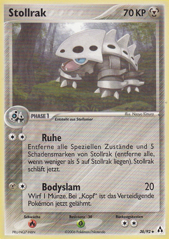Stollrak 38 — EX Legend Maker (German Pokémon TCG card)