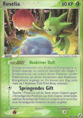 Roselia 42 — EX Legend Maker (German Pokémon TCG card)