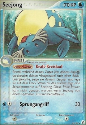 Seejong 43 — EX Legend Maker (German Pokémon TCG card)