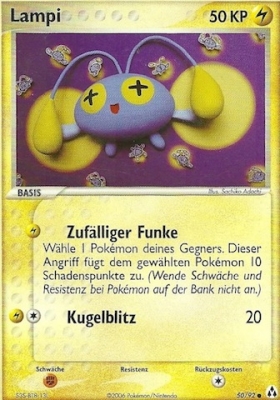 Lampi 50 — EX Legend Maker (German Pokémon TCG card)