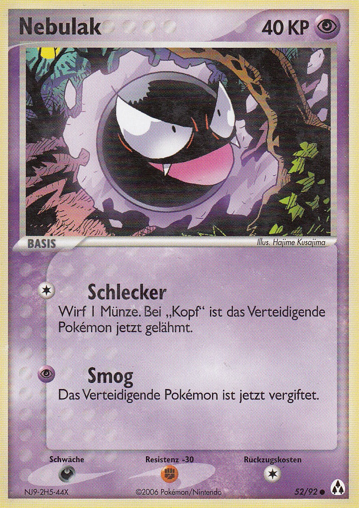 Nebulak 52 — EX Legend Maker (German Pokémon TCG card)