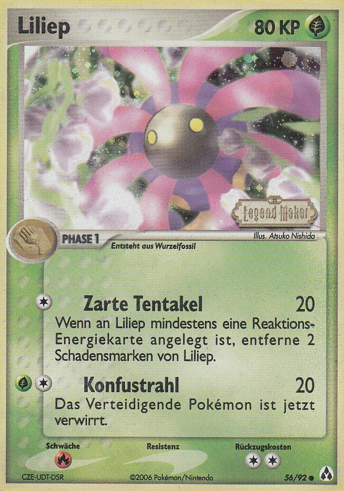 Liliep 56 — EX Legend Maker (German Pokémon TCG card)