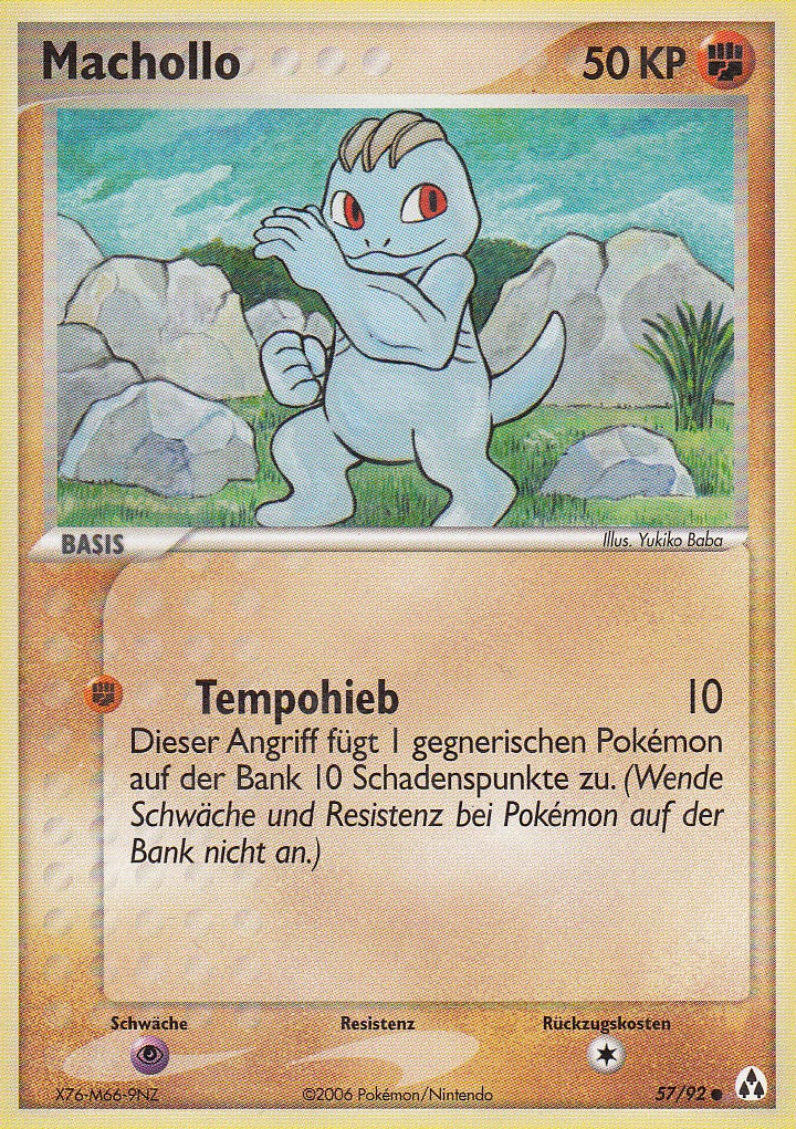 Machollo 57 — EX Legend Maker (German Pokémon TCG card)