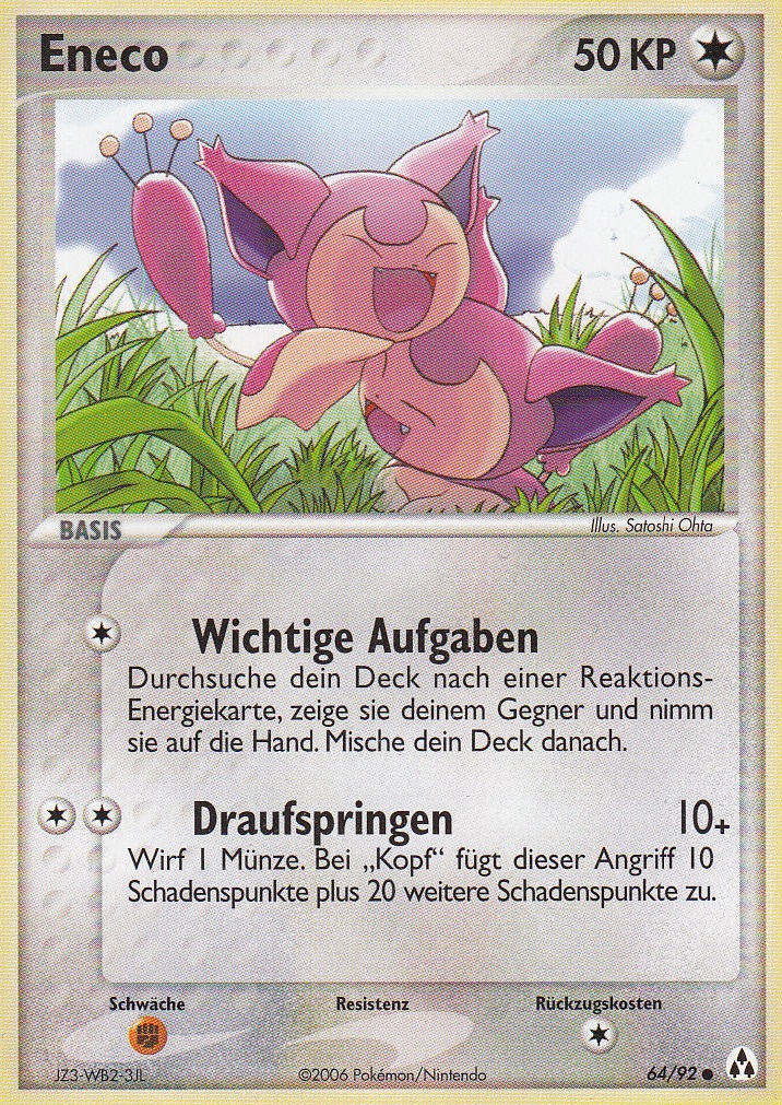 Eneco 64 — EX Legend Maker (German Pokémon TCG card)