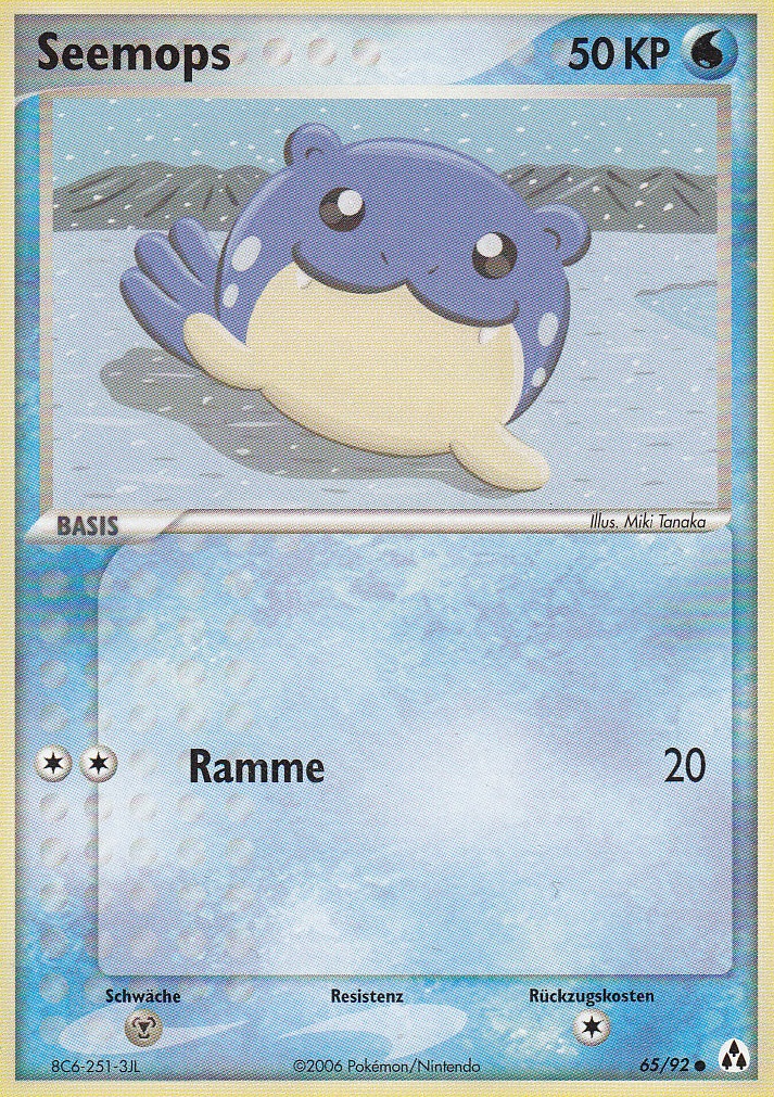 Seemops 65 — EX Legend Maker (German Pokémon TCG card)